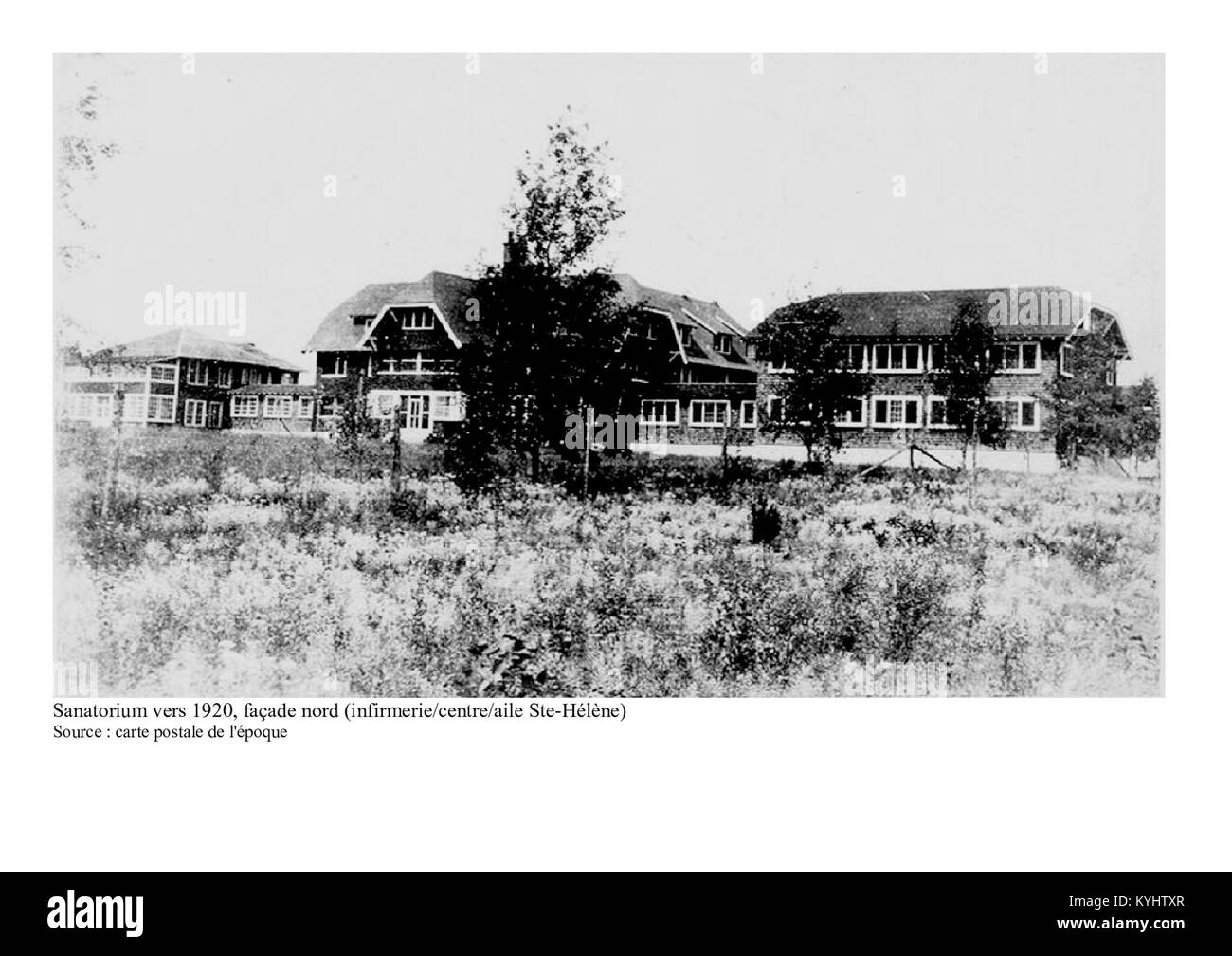 Sanatorium du lac Édouard (période de 1918 à 1925) Stock Photo