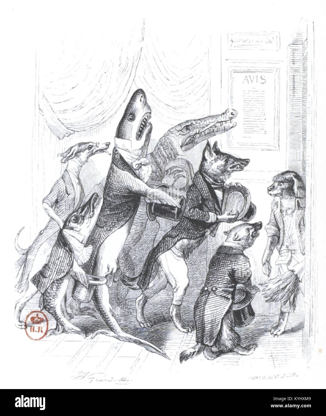 This work, 'Scenes of the Private and Public Life of Animals,' likely ...