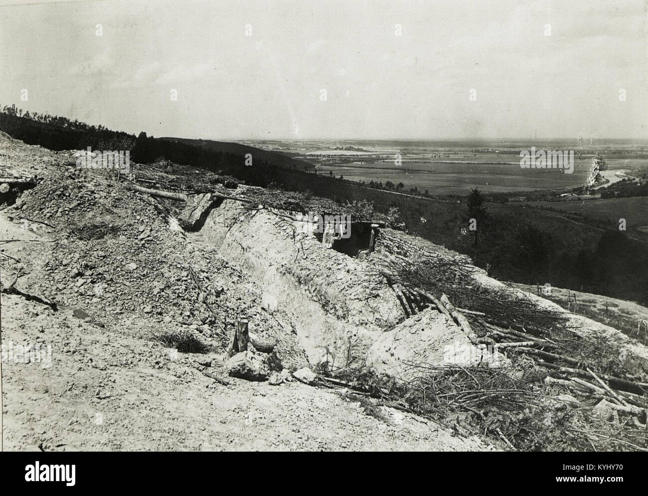 Schützengraben des 4. Truppeninfanterieregiments, 6. Kompanie. (BildID 15592575) Stock Photo