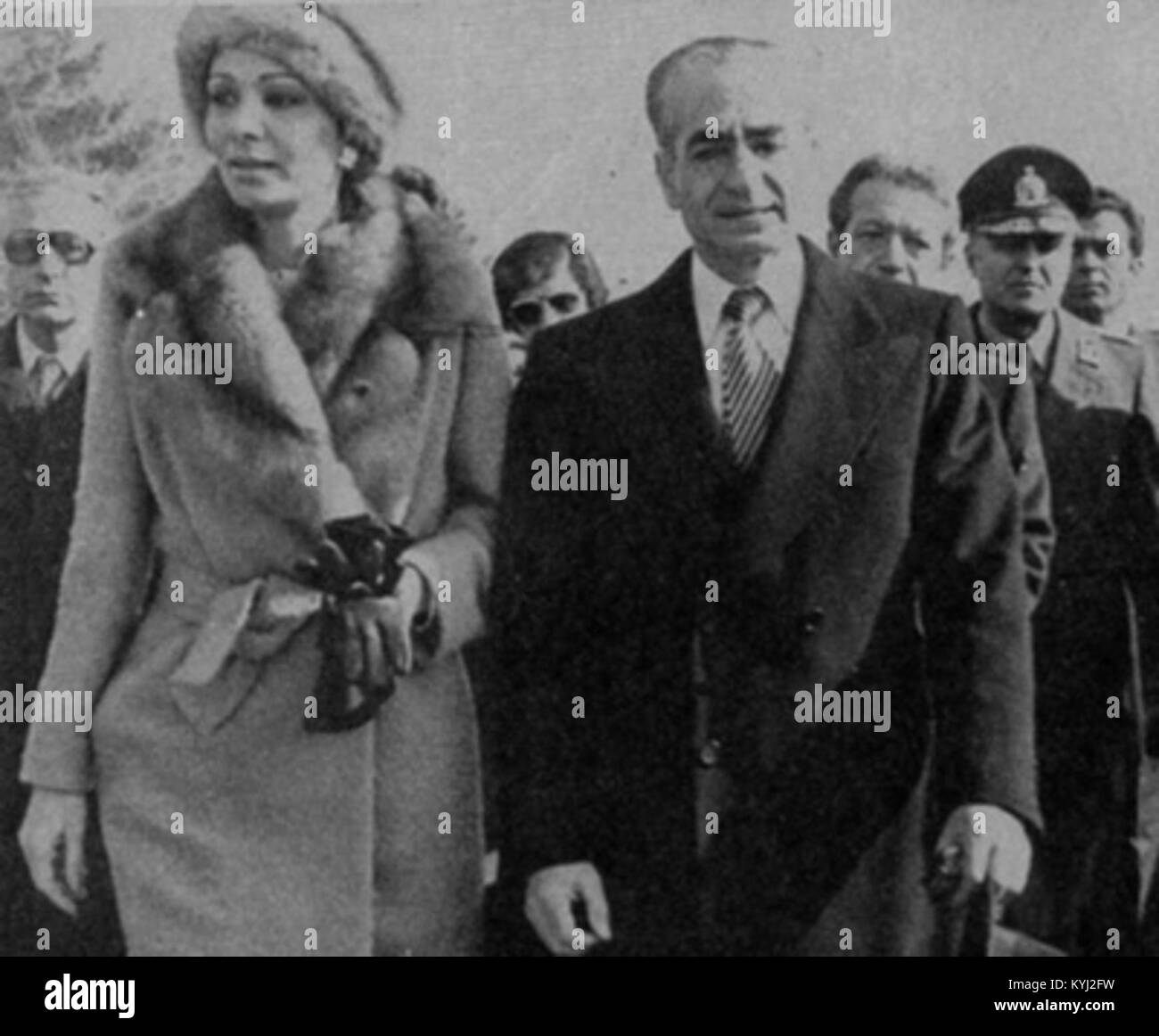 Shah's exit from Iran 01 Stock Photo - Alamy