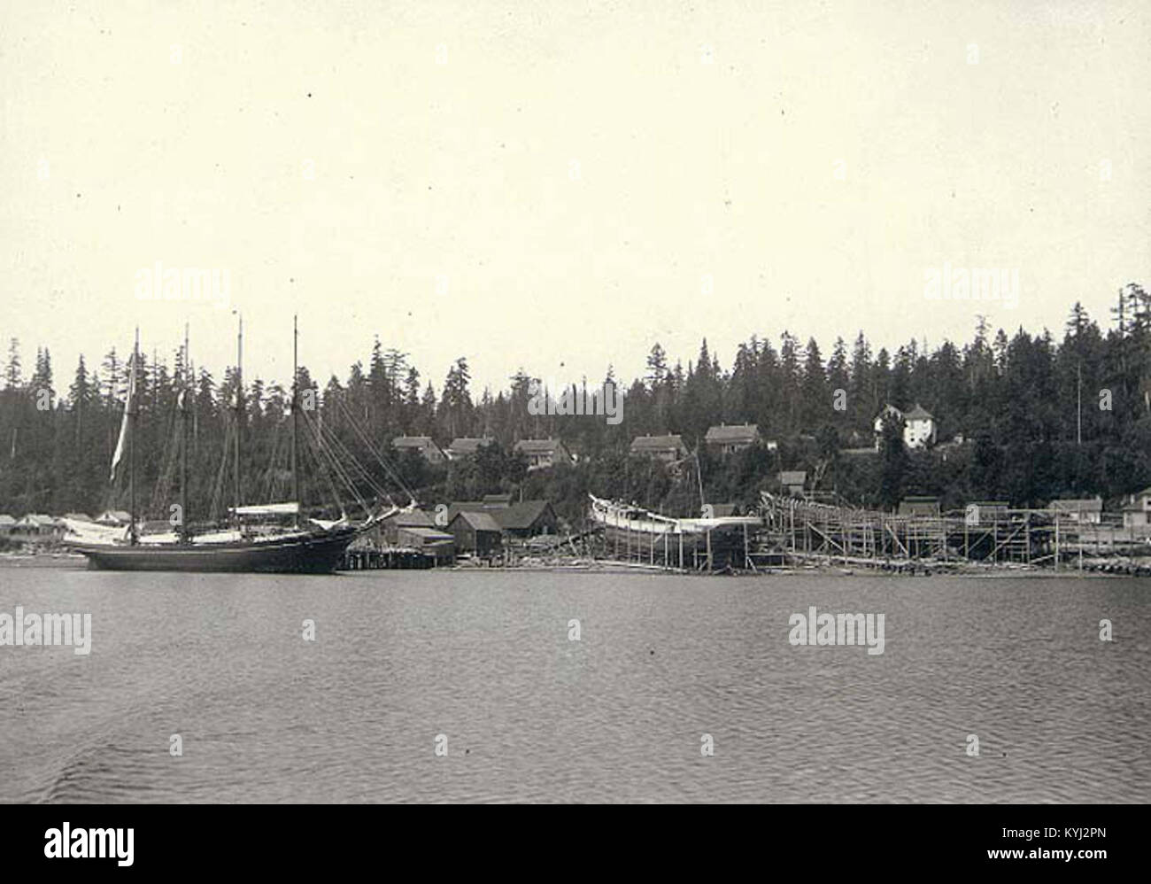 Shipbuilding at the Hall Brothers shipyards, Port Blakely, Bainbridge
