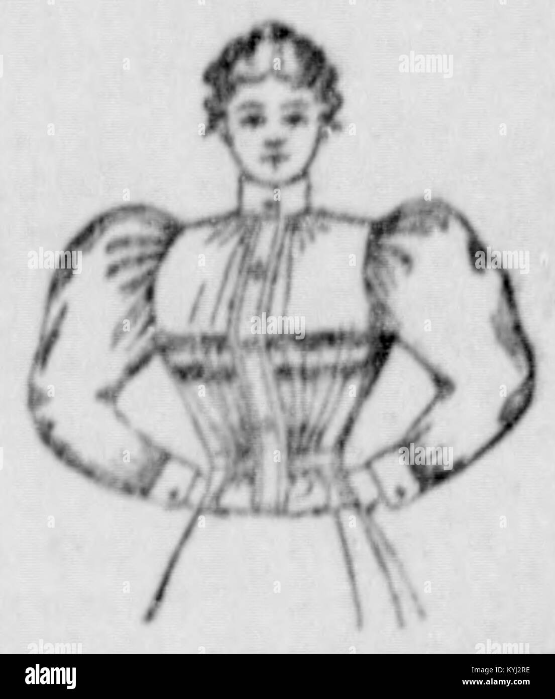 Shirtwaist dress Black and White Stock Photos & Images - Alamy