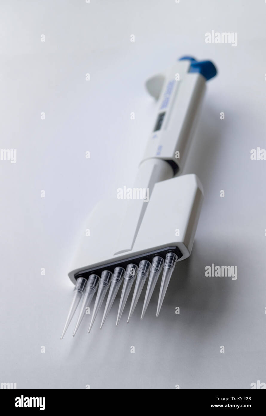 Laboratory multichannel pipette Stock Photo Alamy