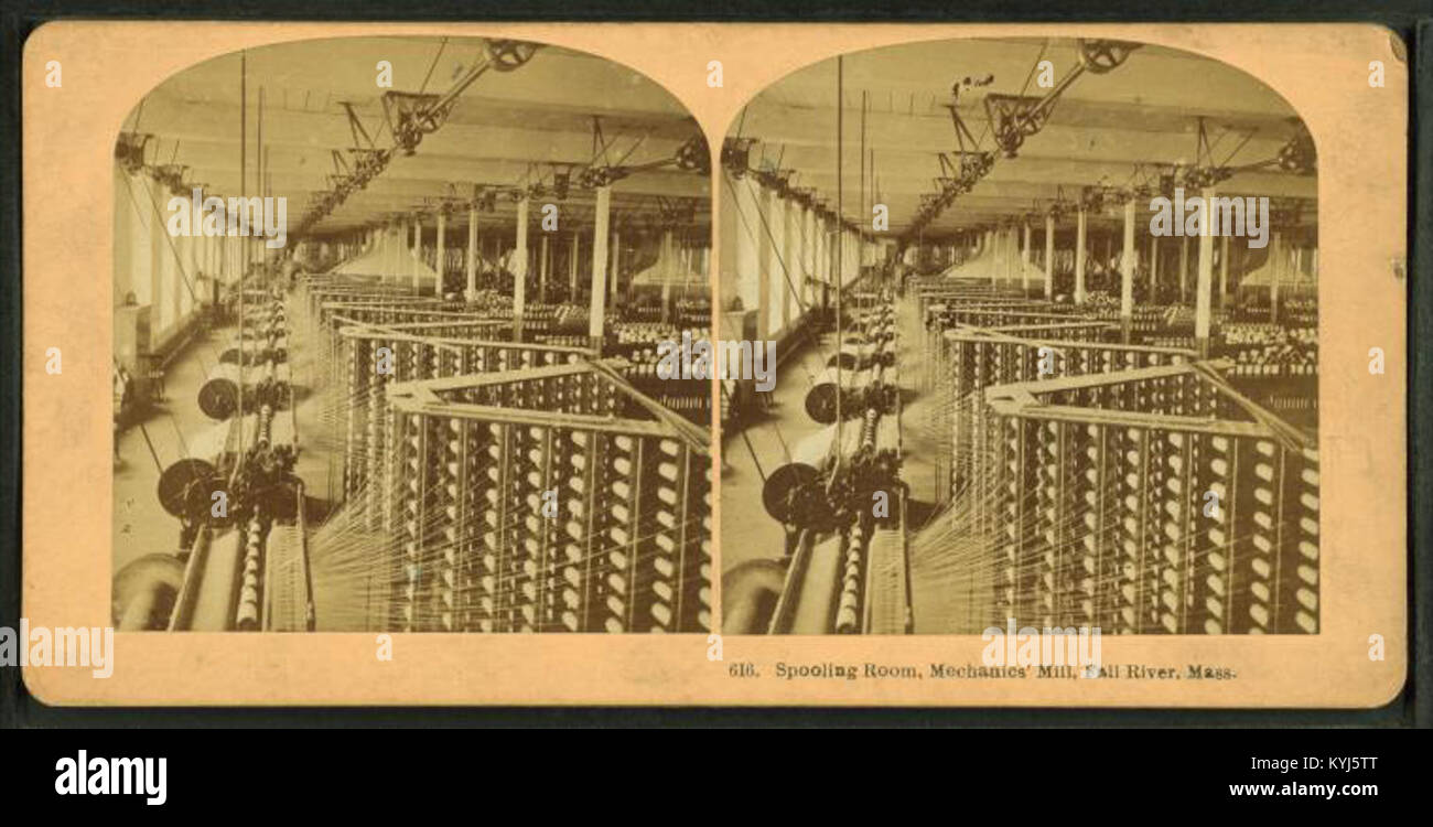 Spooling room, mechanics mill, Fall River, Mass, by Kilburn Brothers