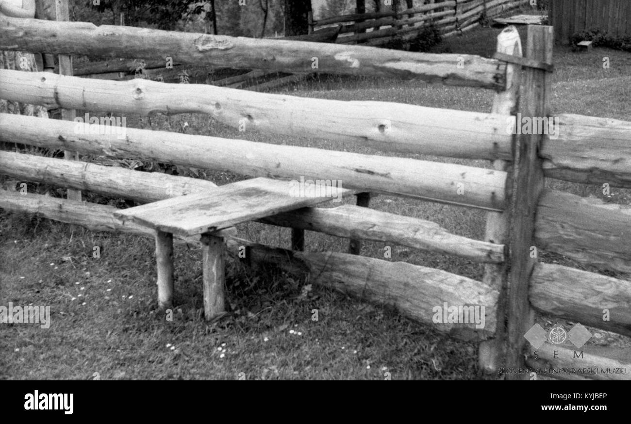 Stopnica čez ograjo, Resnik 1963 Stock Photo Alamy