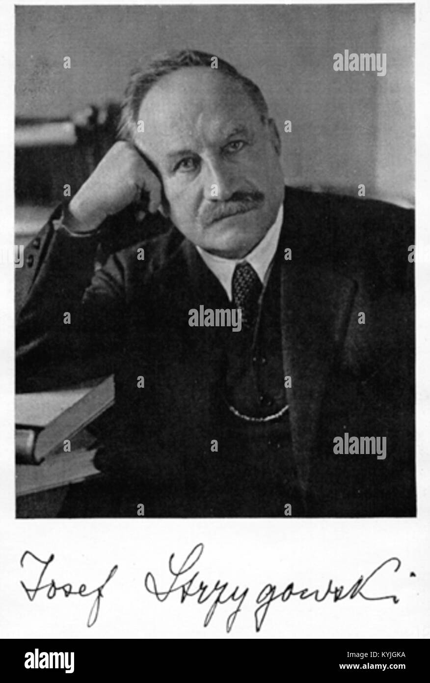 Strzygowski Josef & signature Stock Photo Alamy