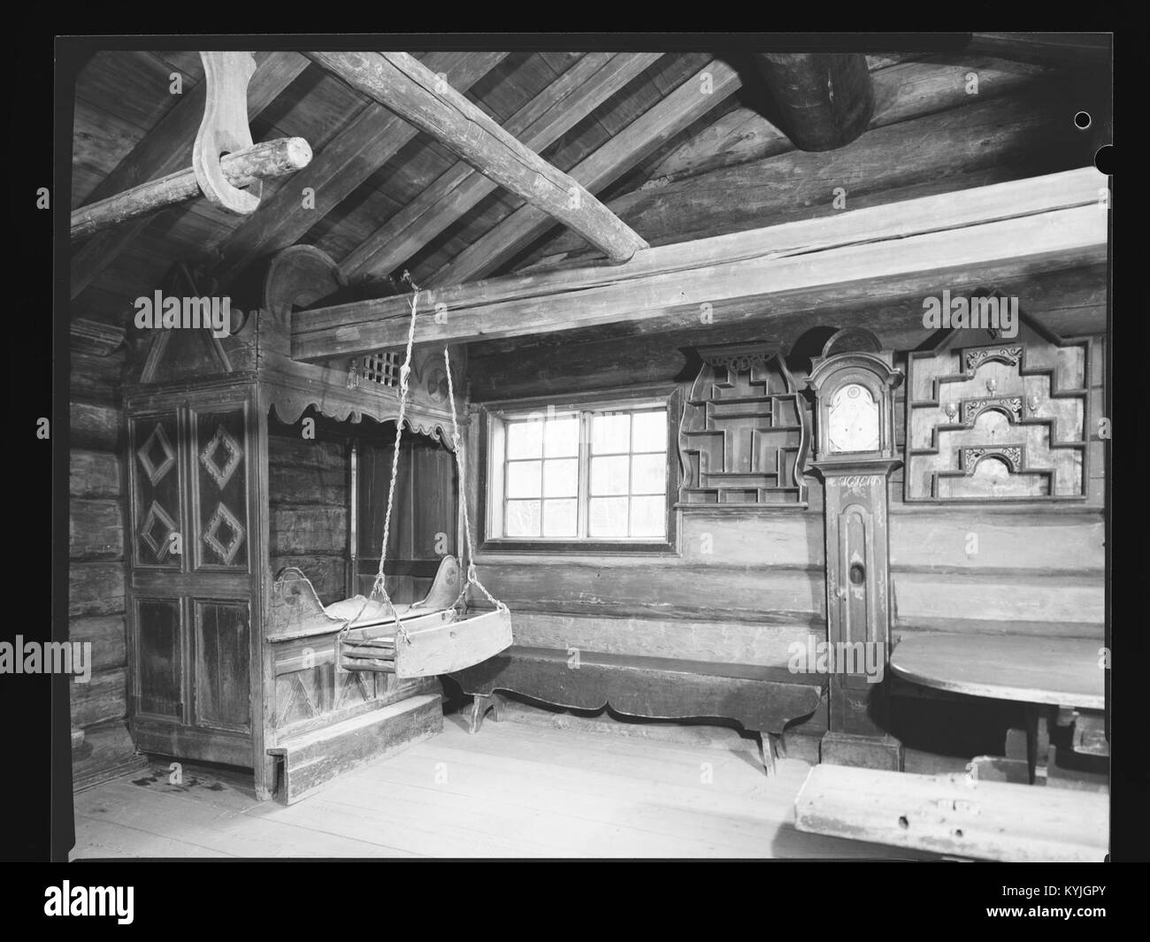 Feature wall room Black and White Stock Photos & Images - Alamy