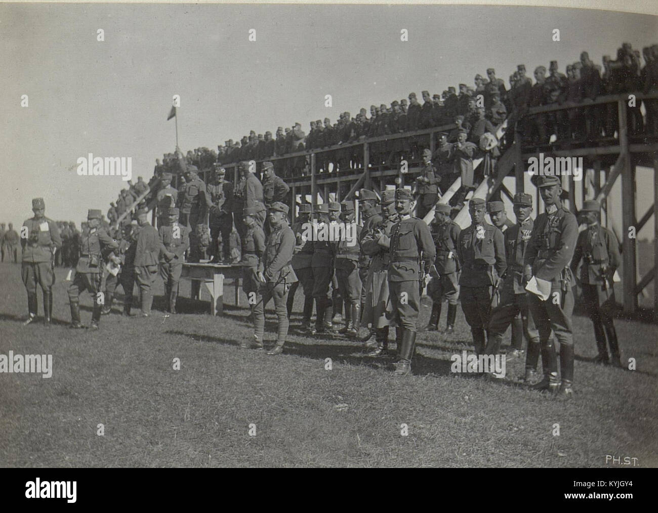 A photograph showing German storm troop training near Wladimir Wolinsky ...