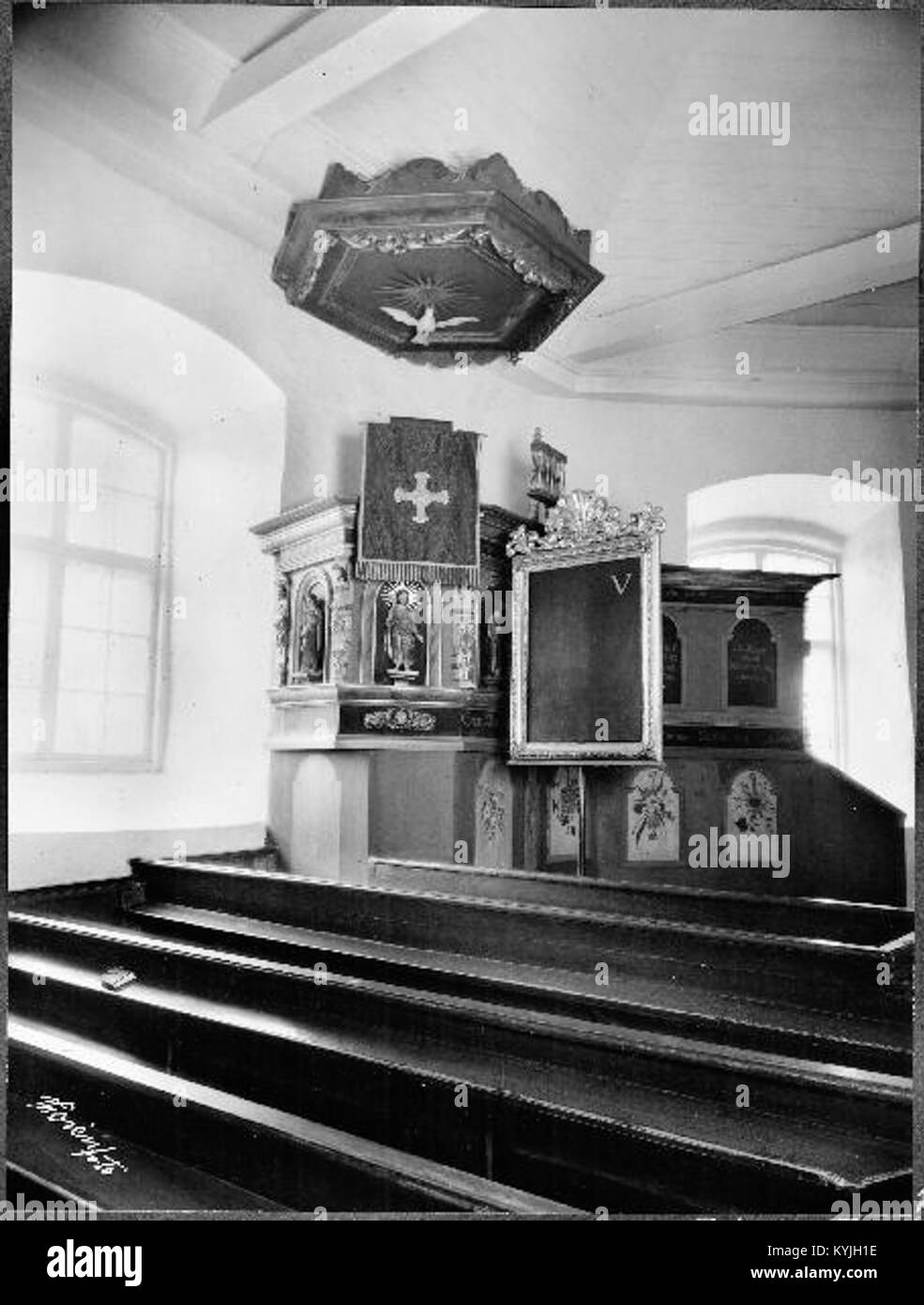 Photograph of Styrsö Church in Sweden, showing traditional architecture ...
