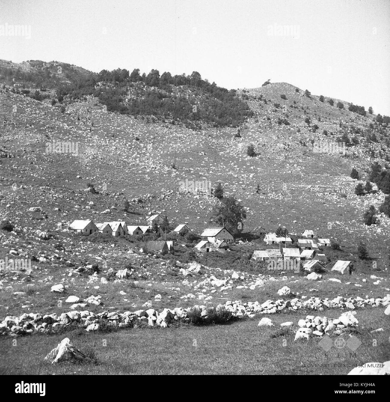Planina hill slovenia Black and White Stock Photos & Images - Alamy