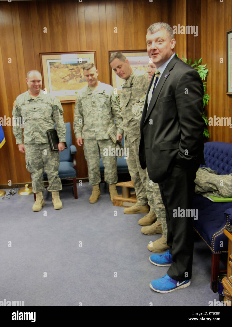 US military awards and promotion ceremony Stock Photo - Alamy