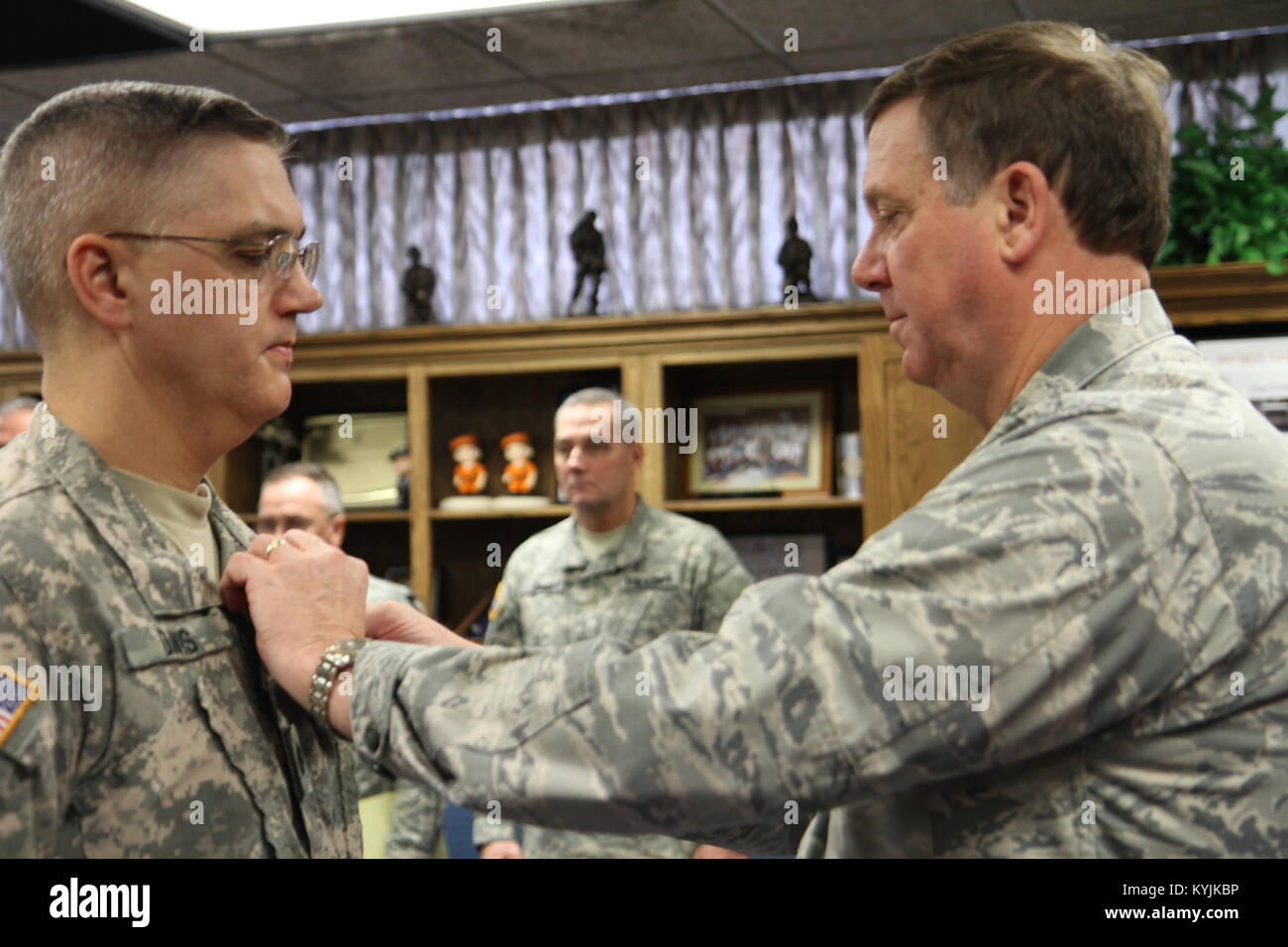 US military awards and promotion ceremony Stock Photo - Alamy