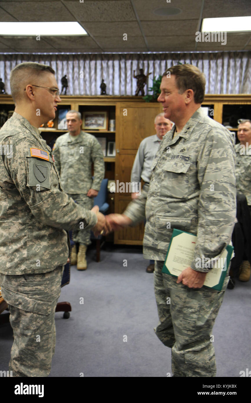 US military awards and promotion ceremony Stock Photo - Alamy