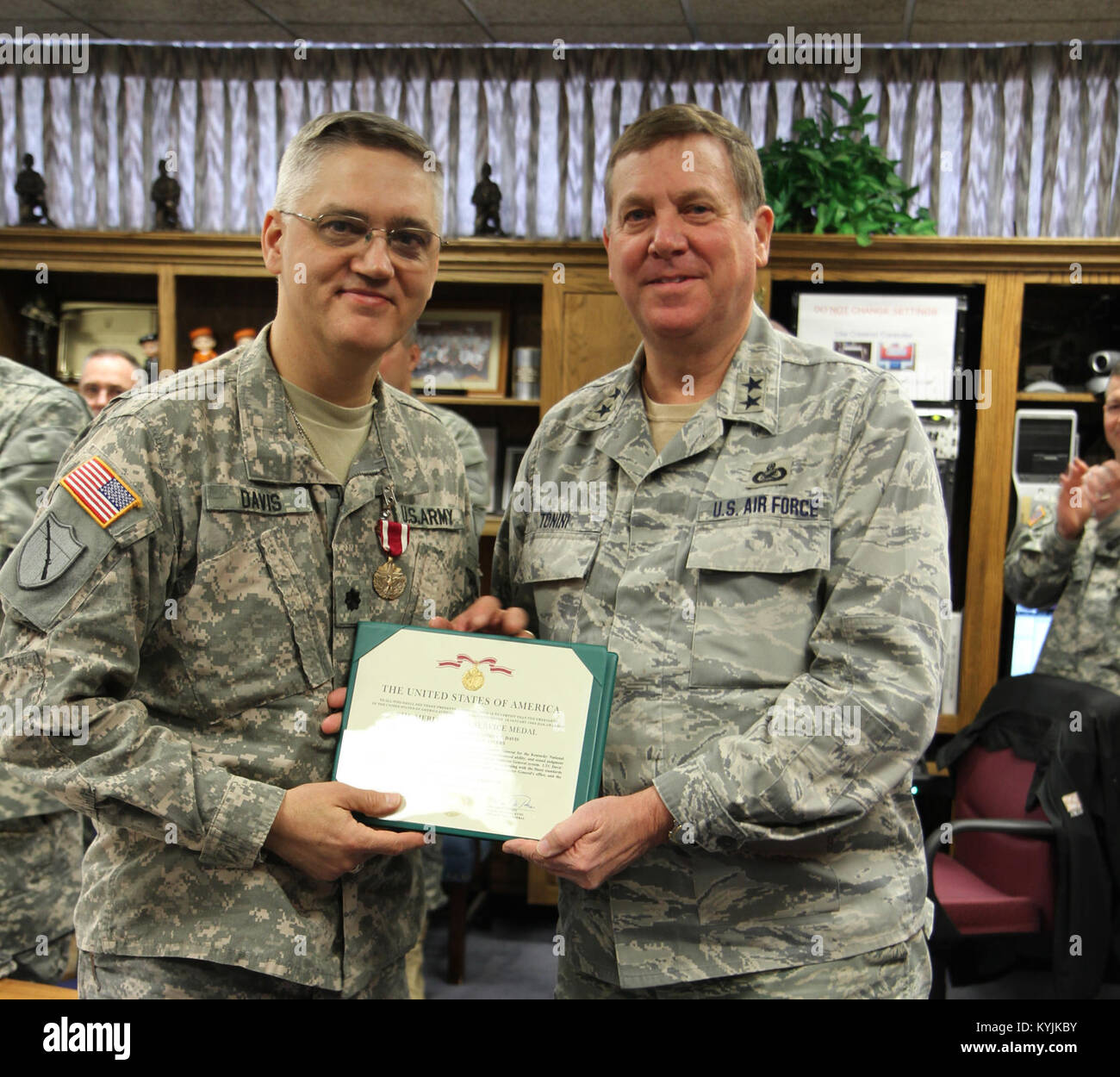 US military awards and promotion ceremony Stock Photo Alamy