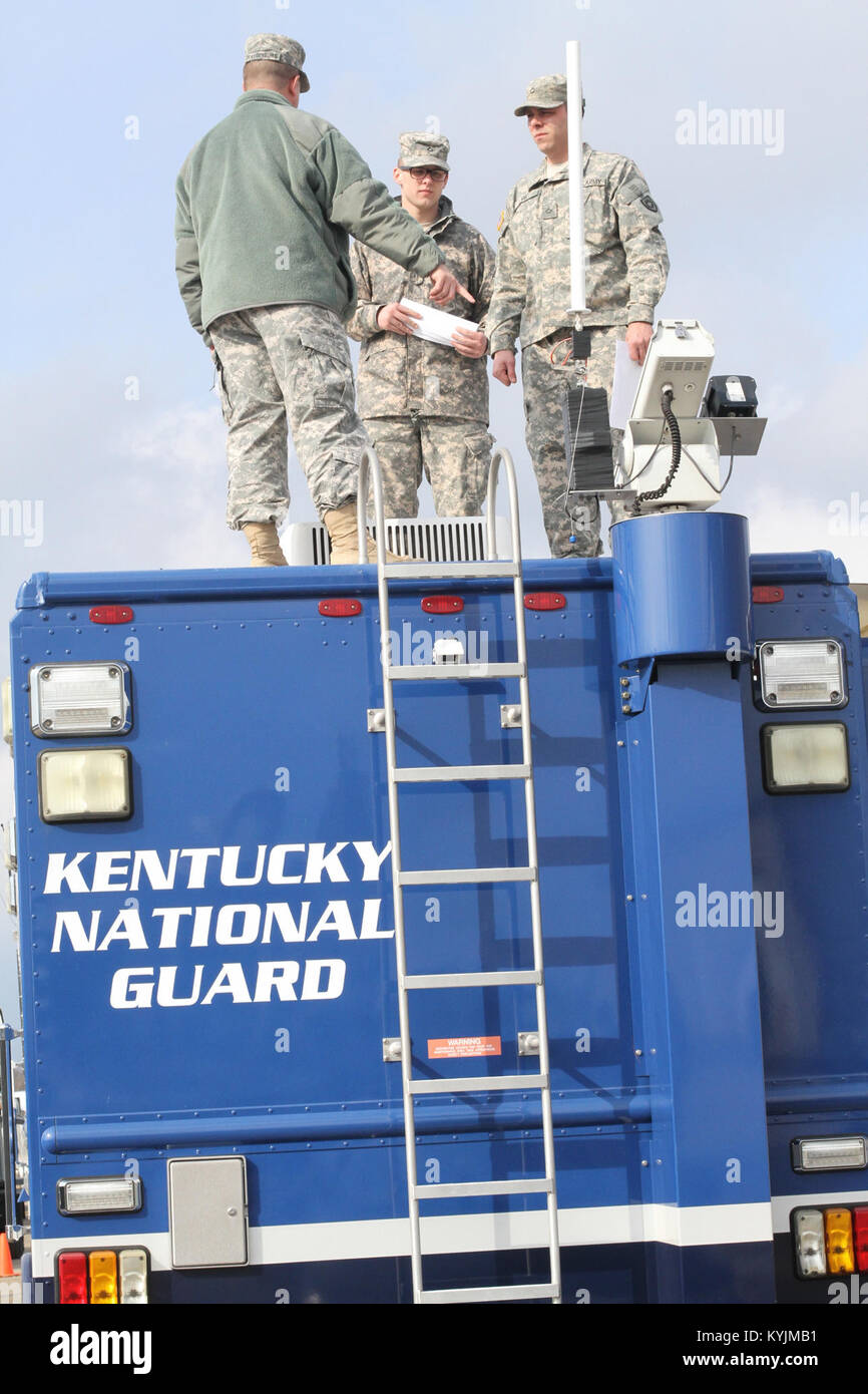 Kentucky National Guard Soldiers from Joint Forces Headquarters and the