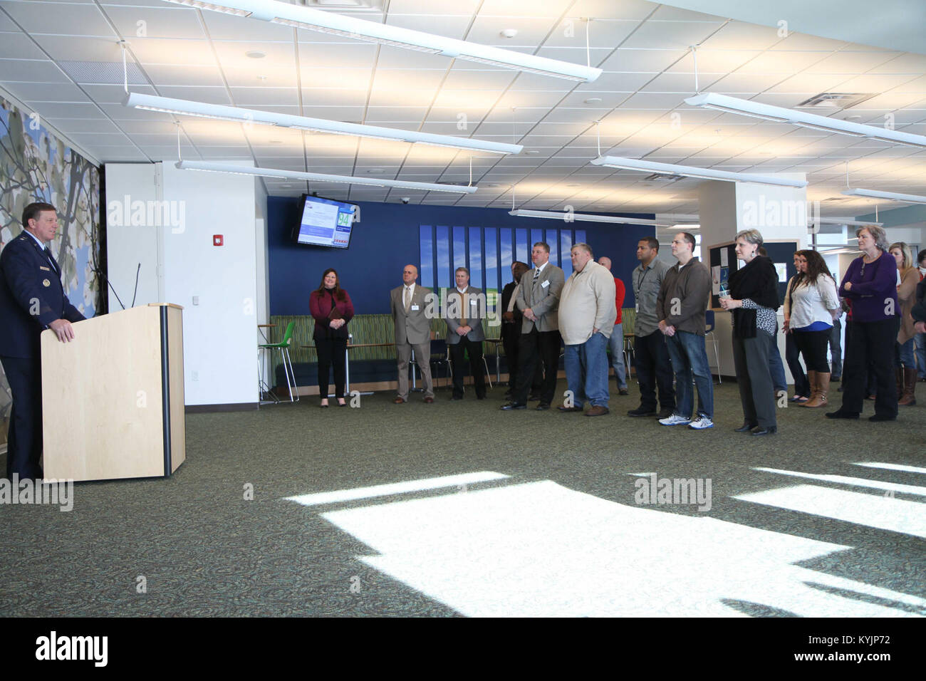 LEXINGTON, Ky Members of the Kentucky National Guard tour the Tempur