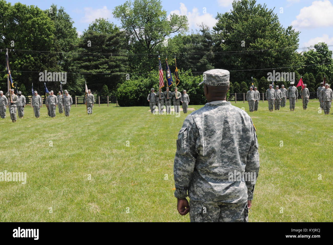 Lt. Col. Bryan Howay Took Charge Of The 75th Troop Command During A ...