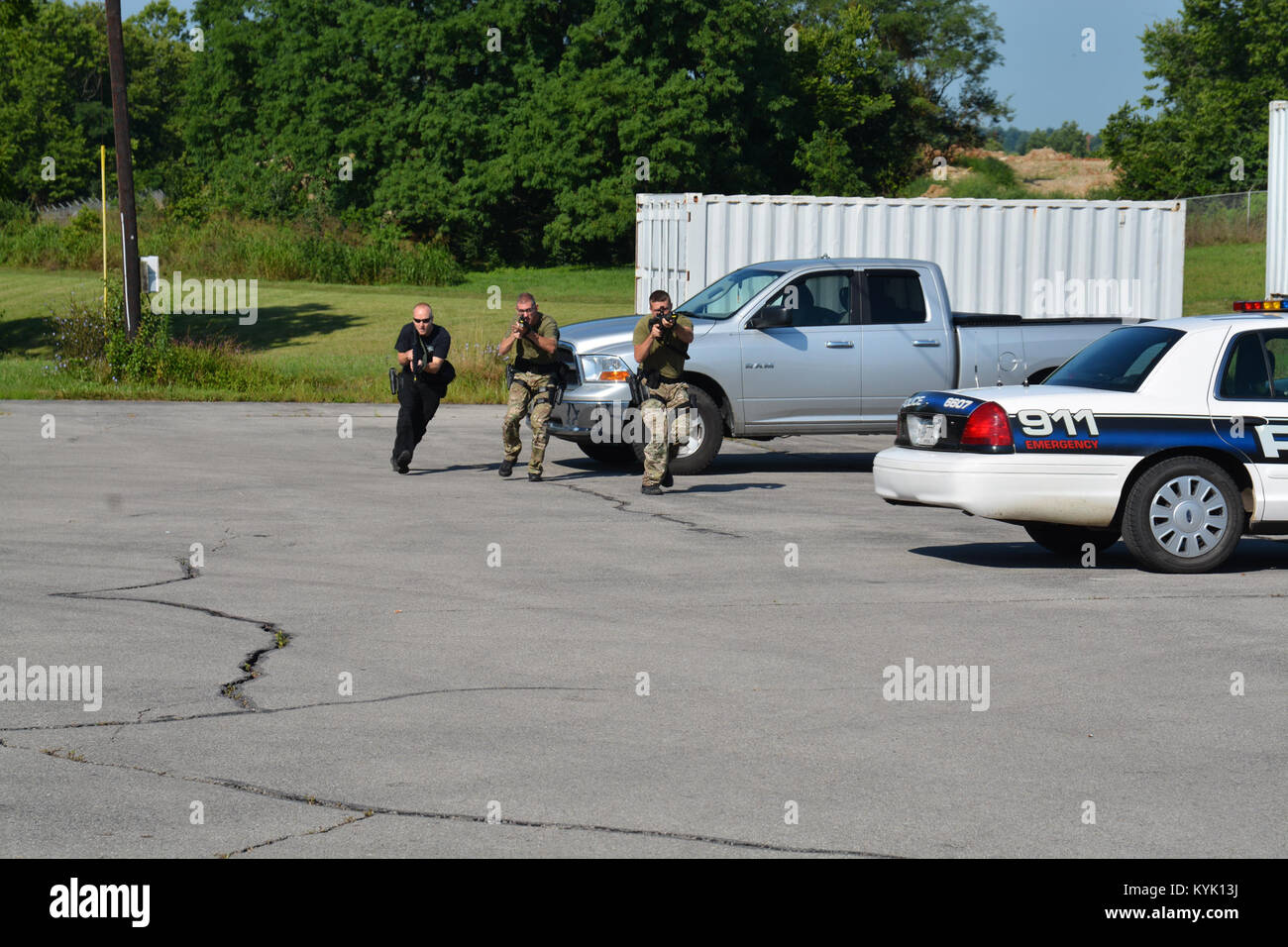 Members of the Lexington Police Department, Lexington Fire and