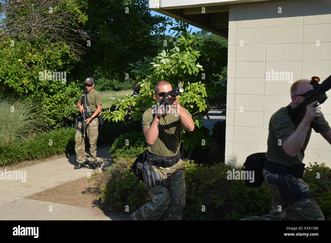 Members of the Lexington Police Department, Lexington Fire and