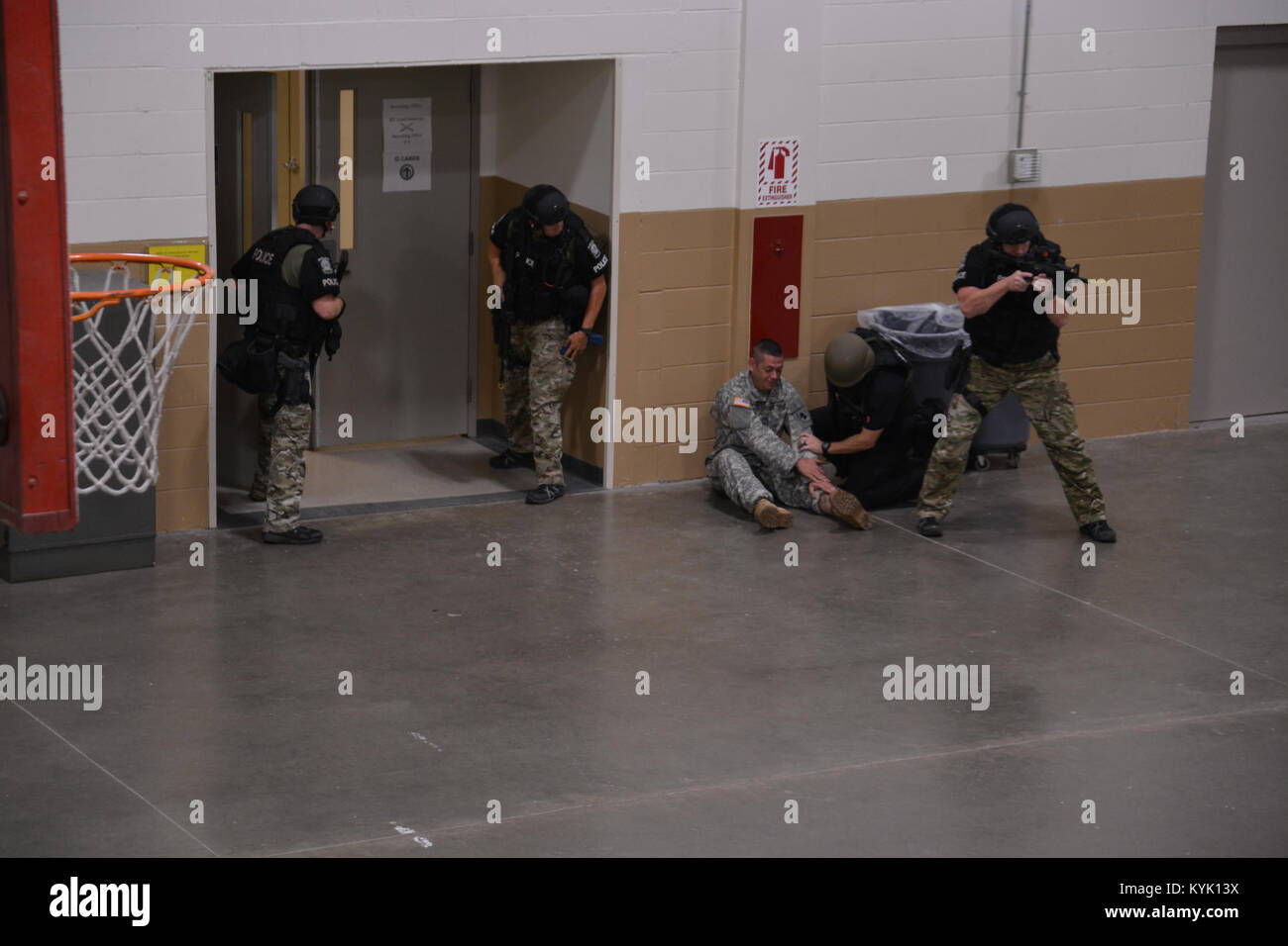 Members of the Lexington Police Department, Lexington Fire and