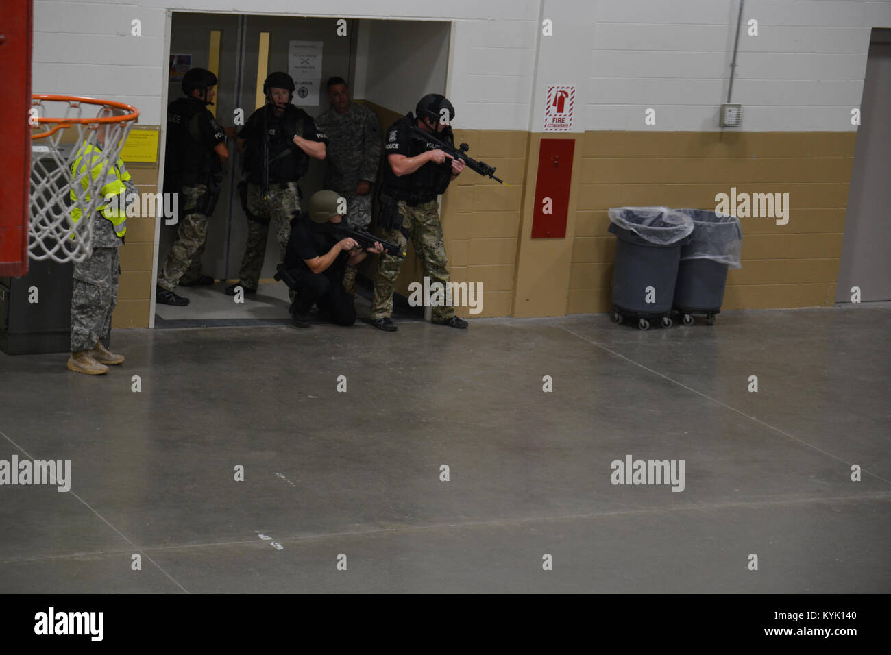 Members of the Lexington Police Department, Lexington Fire and