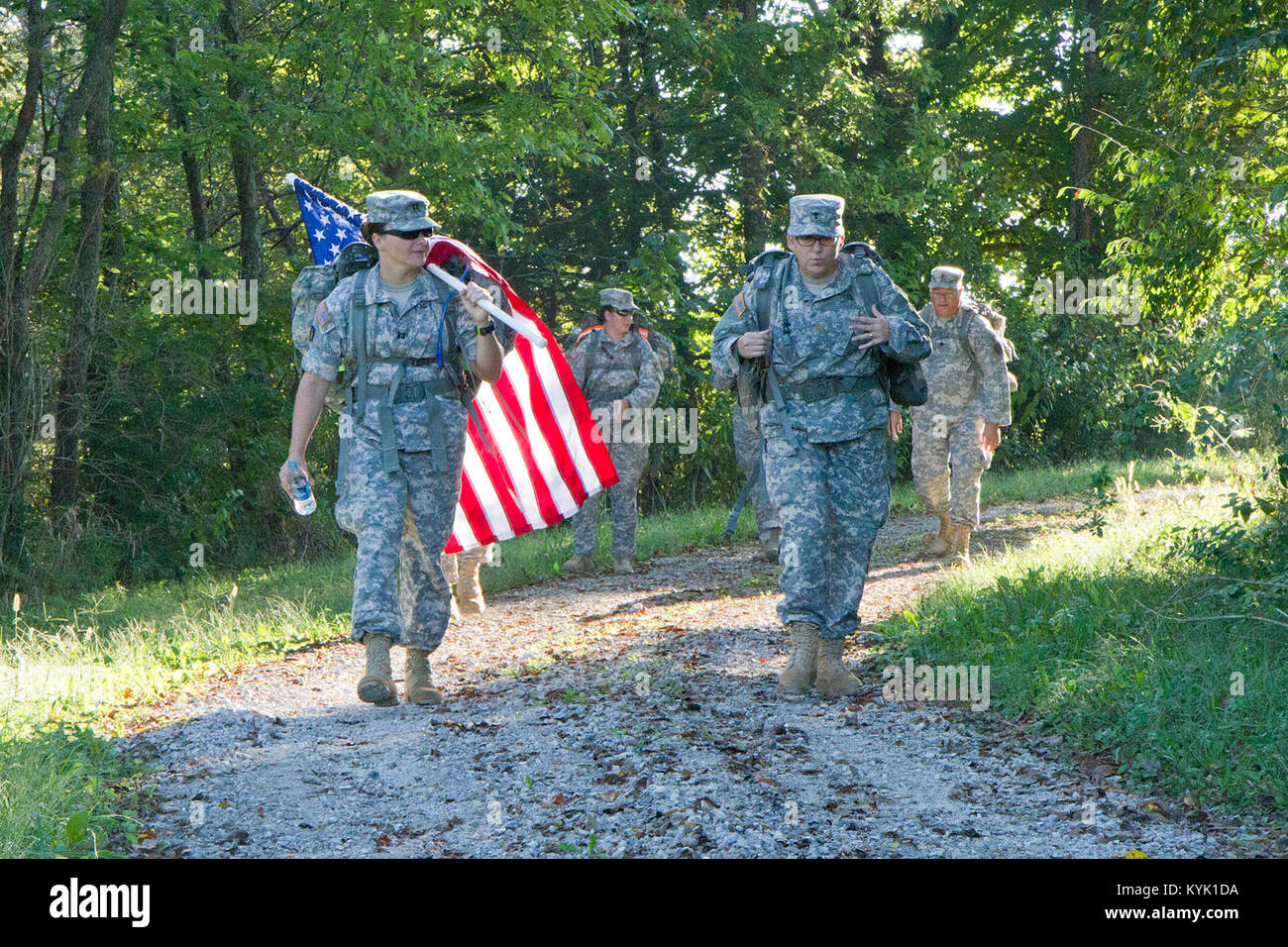 Kentucky National Guardsmen participated in a 22km buddy ruck march for ...