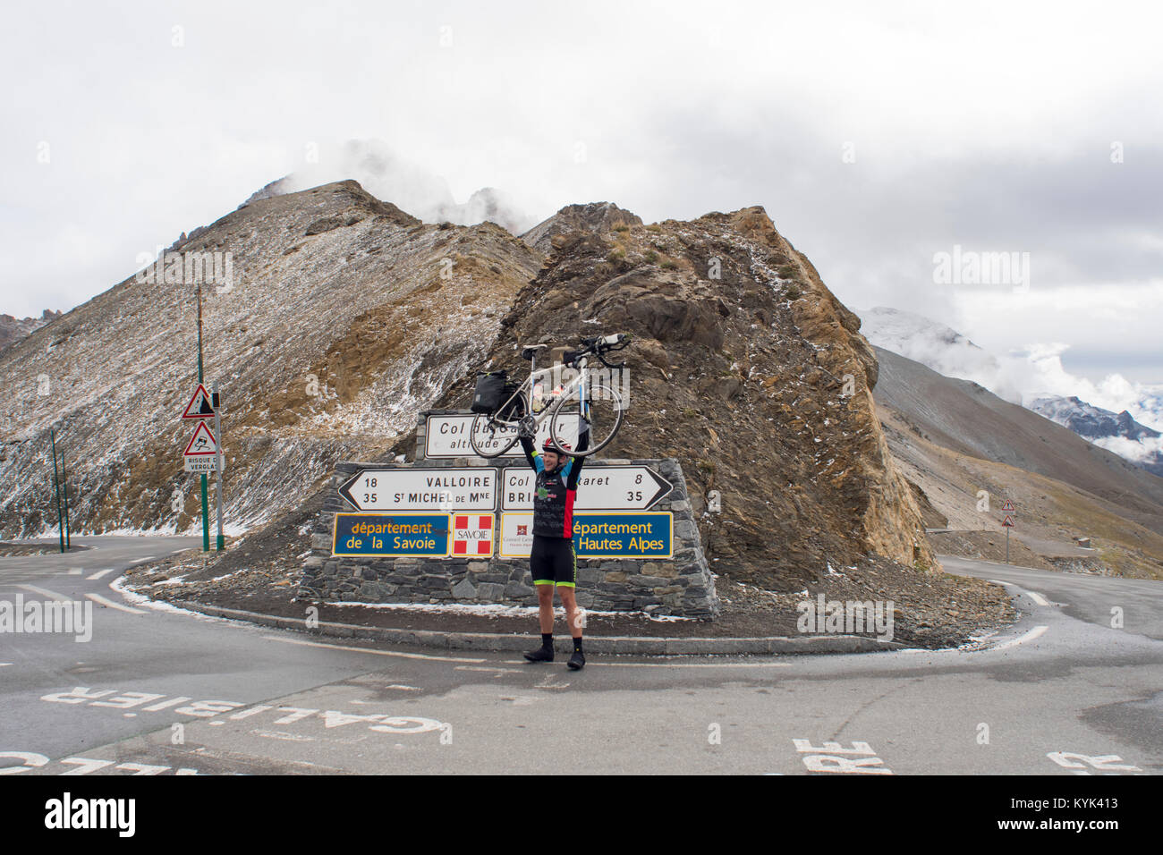 On the col du galibier in france hires stock photography and images