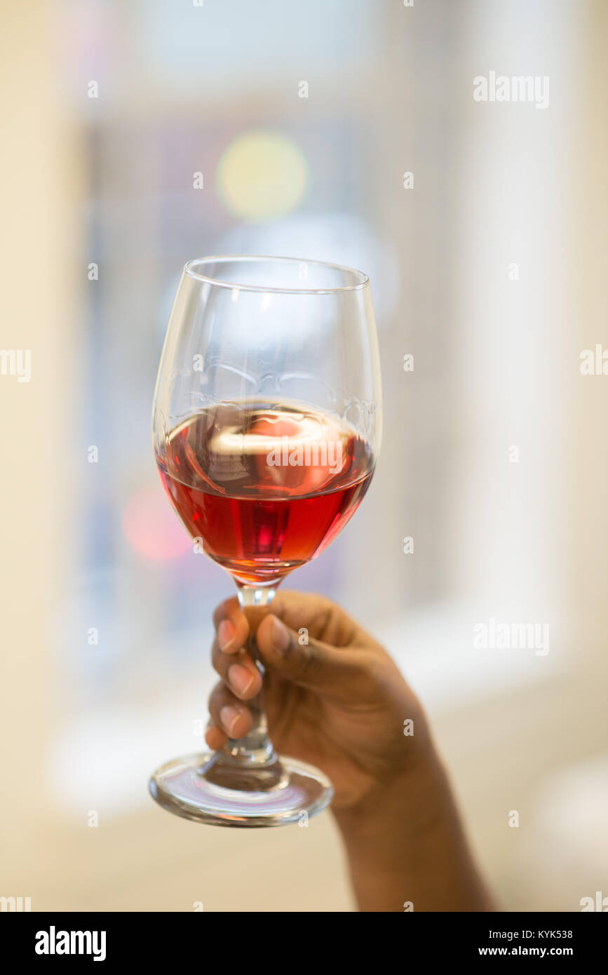 Splashing Wine Stock Photo