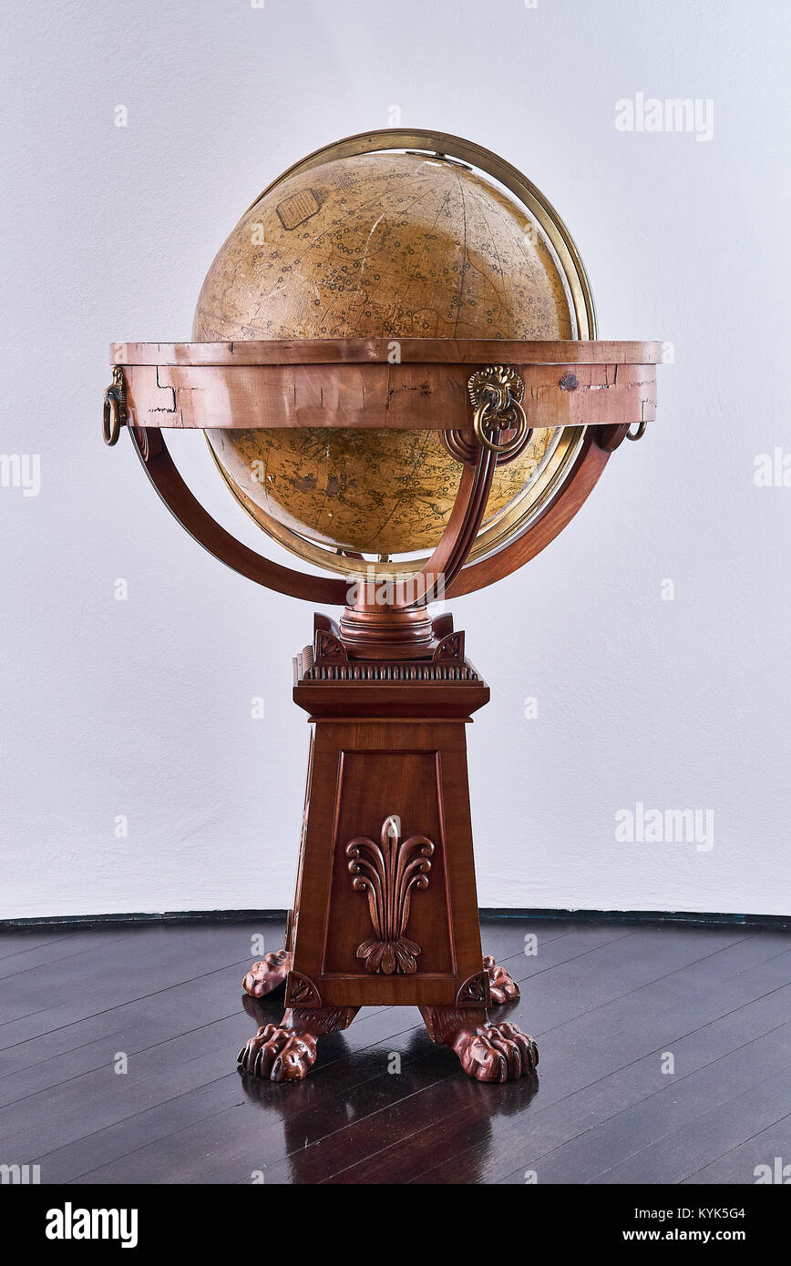 wooden Globus Terraqueus - Globe Stock Photo