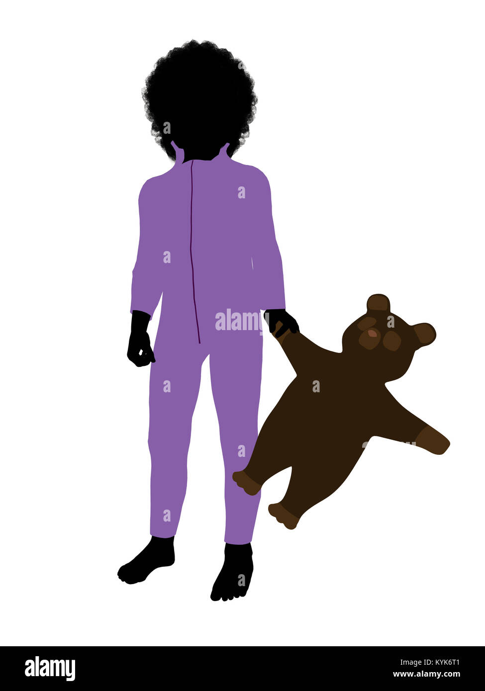 Peter of Peter Pan illustration silhouette on a white background Stock ...