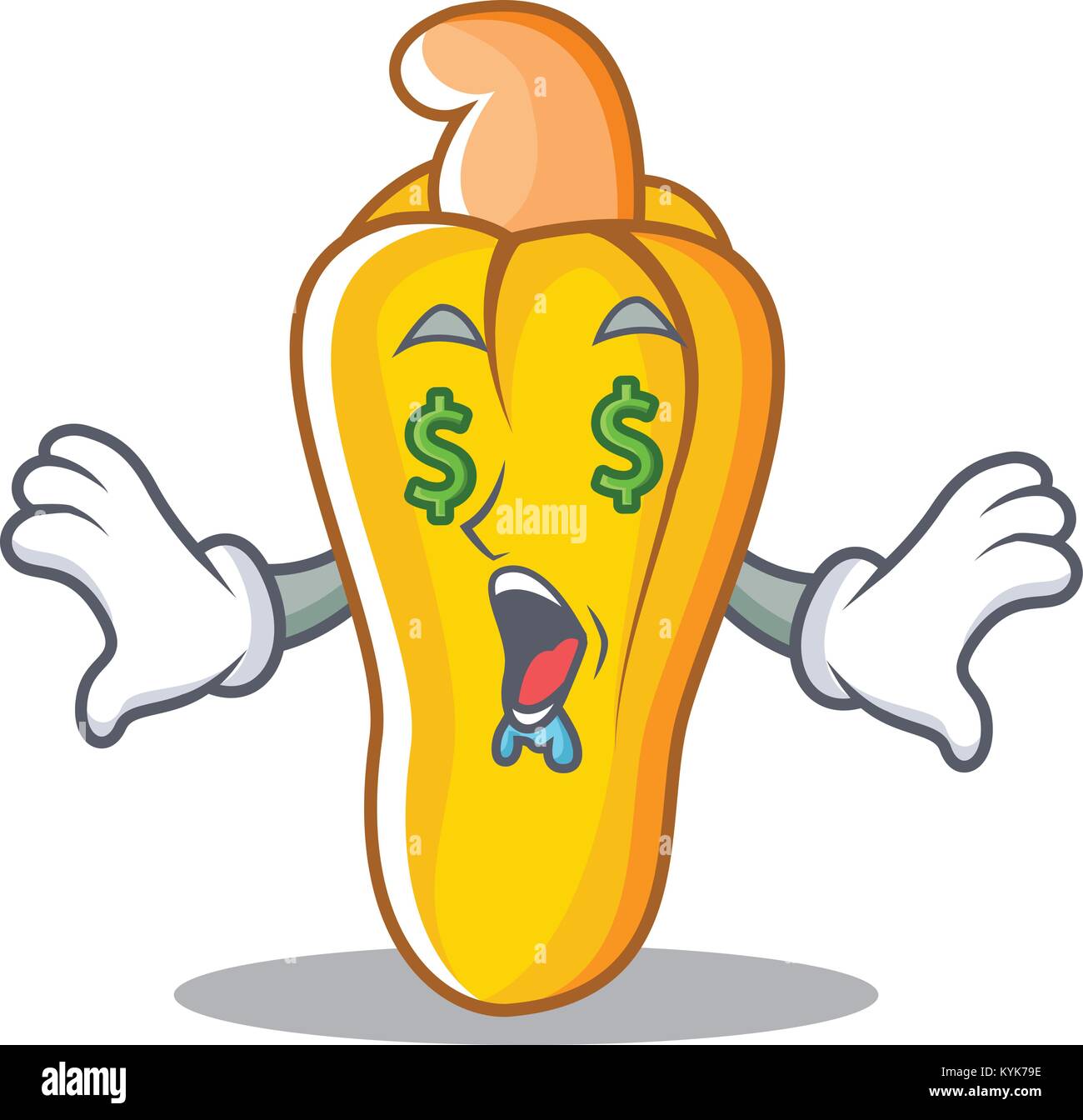 Money eye cashew mascot cartoon style Stock Vector Image & Art - Alamy