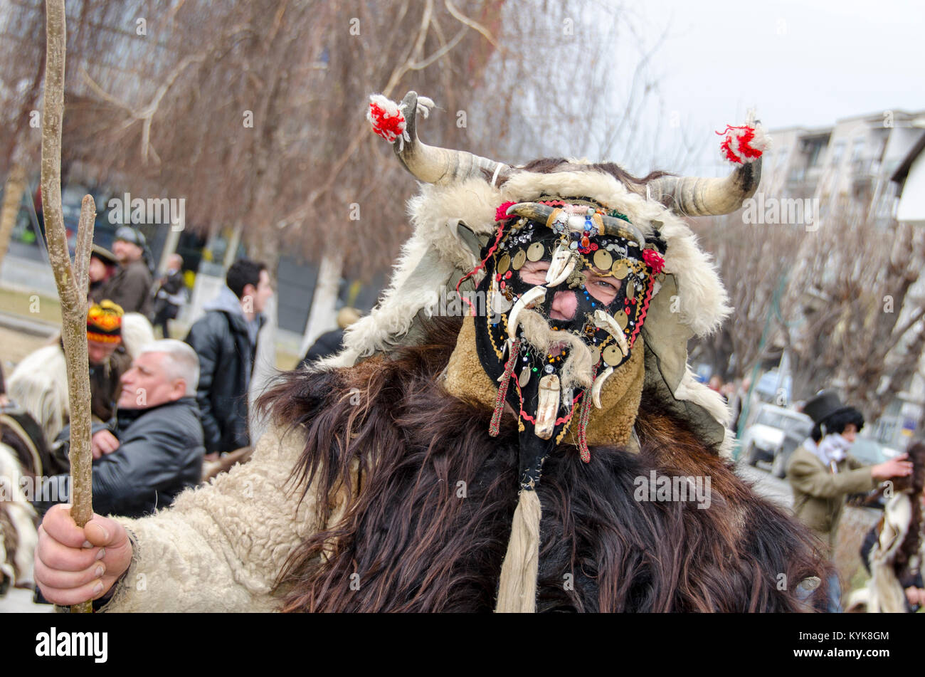 Carnival Mask - Forgiveness - Procka carnival in Prilep Macedonia Stock ...