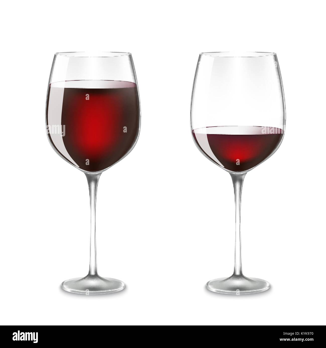 3d glass red wine Stock Vector Images - Alamy