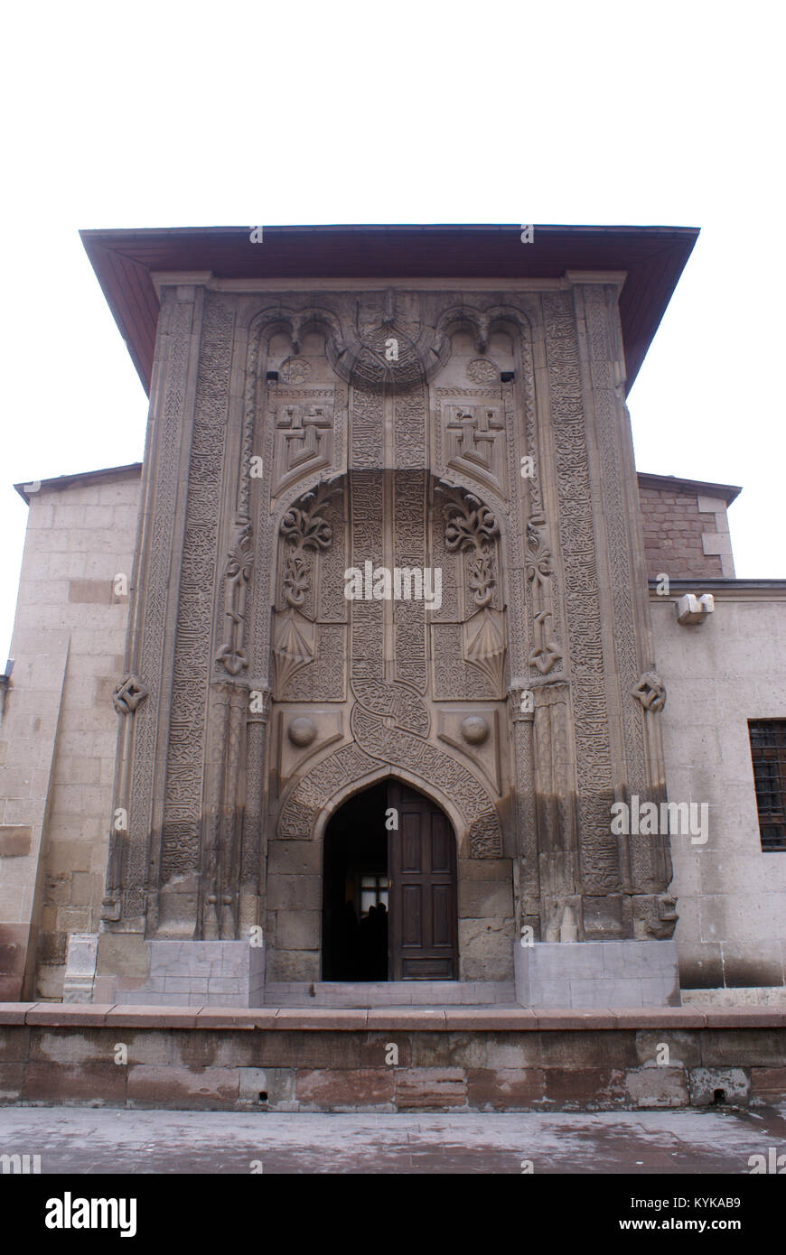 Entrance of old mosque museum in Konya, Turkey Stock Photo