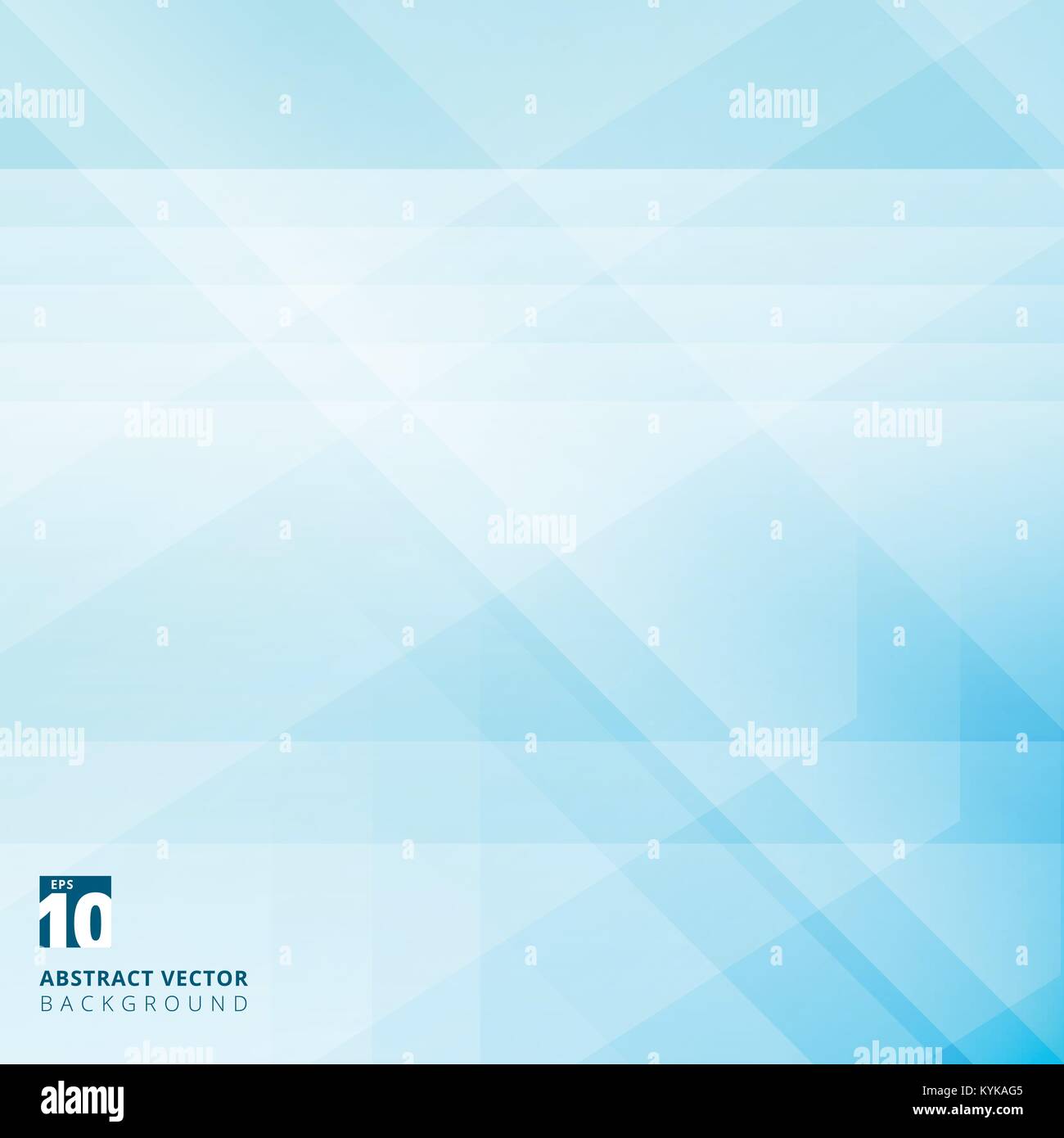 Abstract geometric overlay on blue background with diagonal stripes. Technology and dynamic motion. For ad, print, brochure, flyer, poster, magazine,  Stock Vector