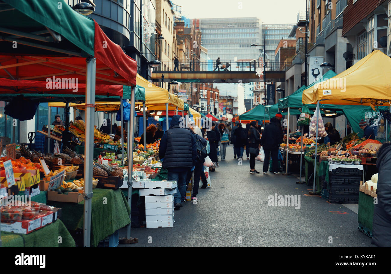 Croydon Street Market Stock Photo