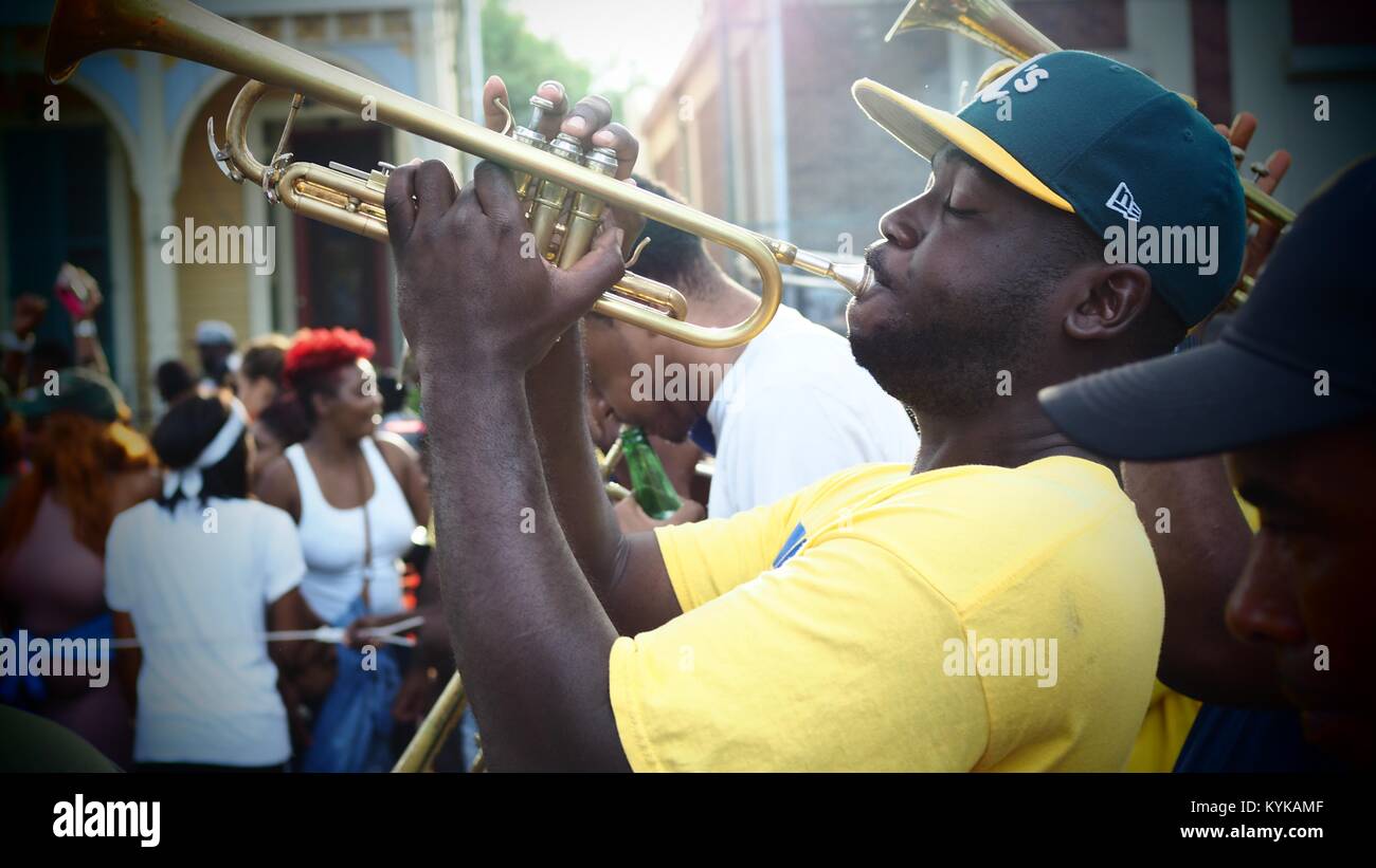 New Orleans Second Line Stock Photo Alamy