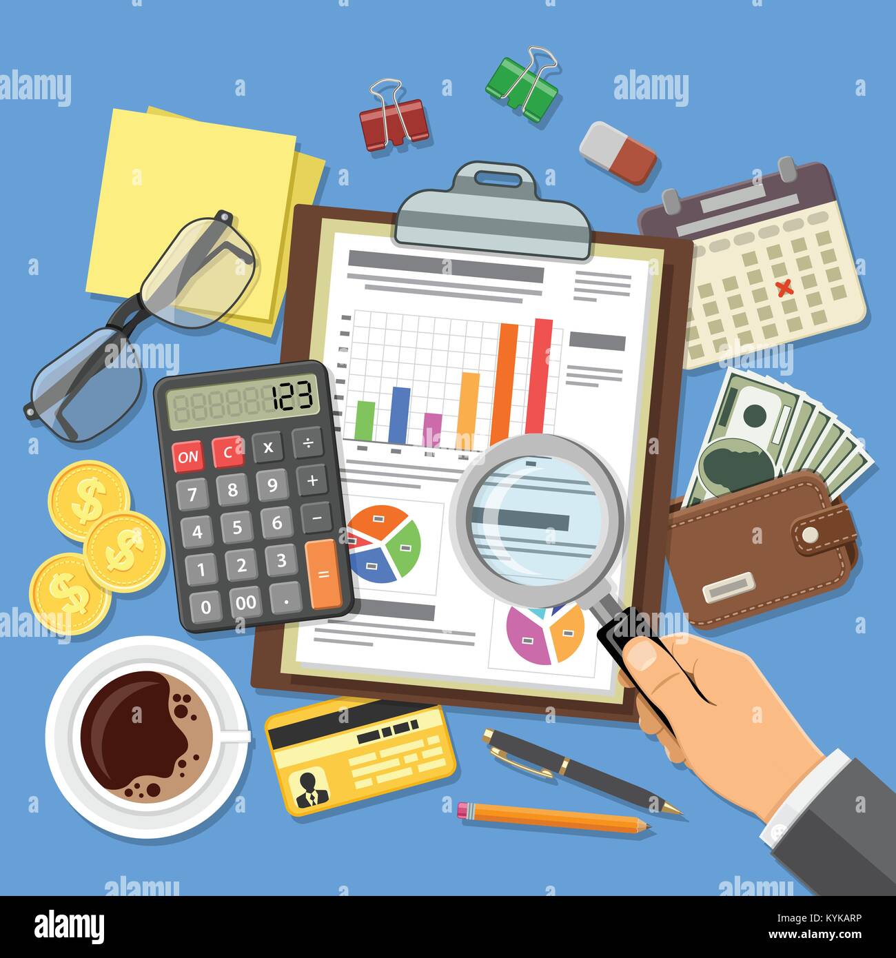 Auditing, Tax process, Accounting Concept Stock Vector Image & Art - Alamy