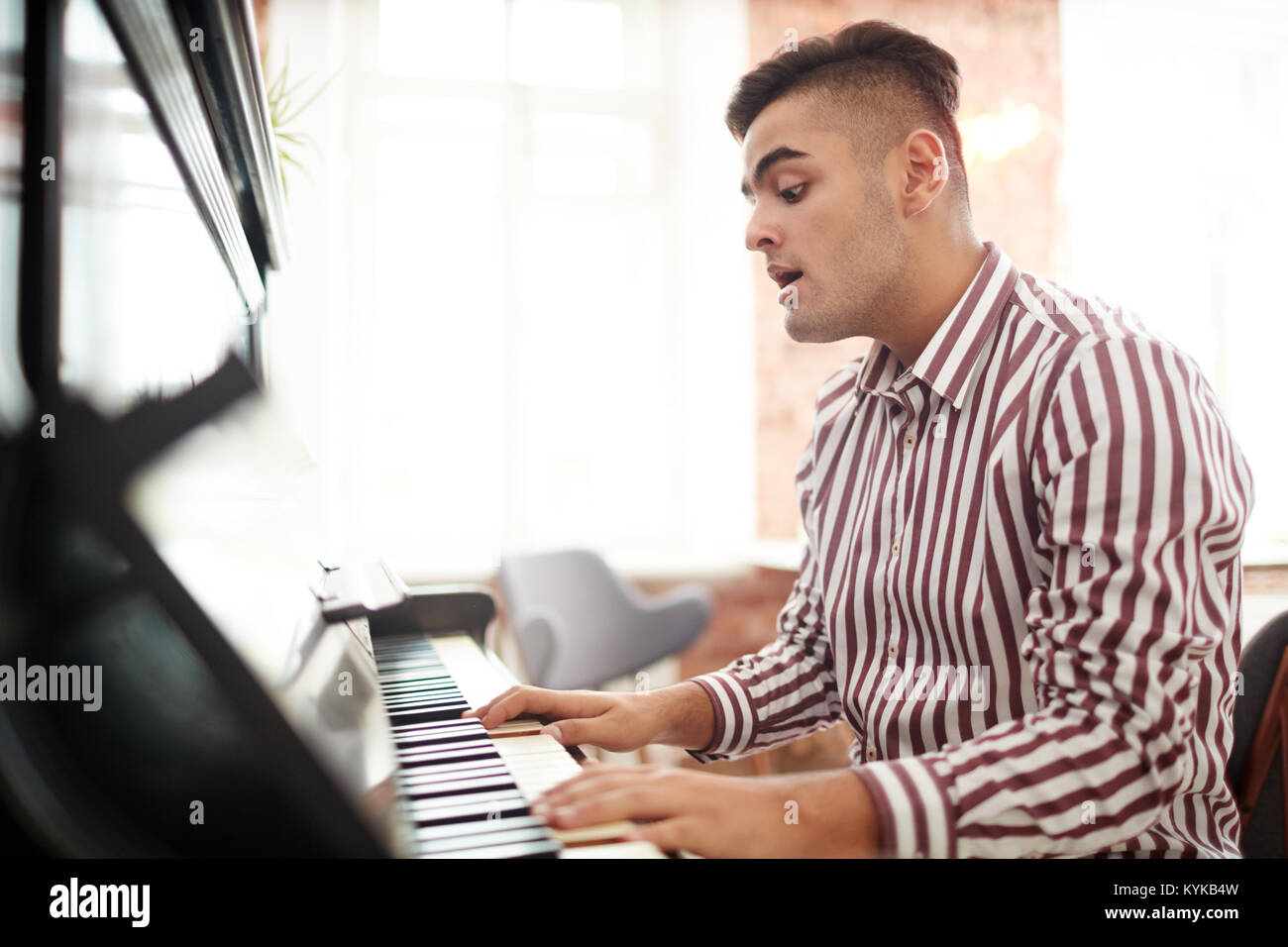 Talented guy Stock Photo