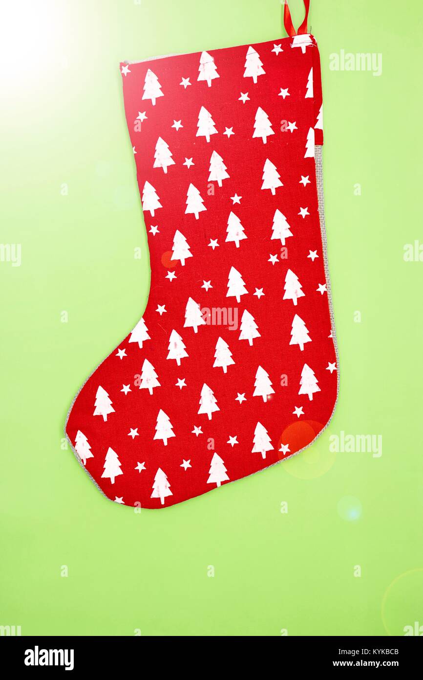 A studio photo of a christmas stocking Stock Photo - Alamy
