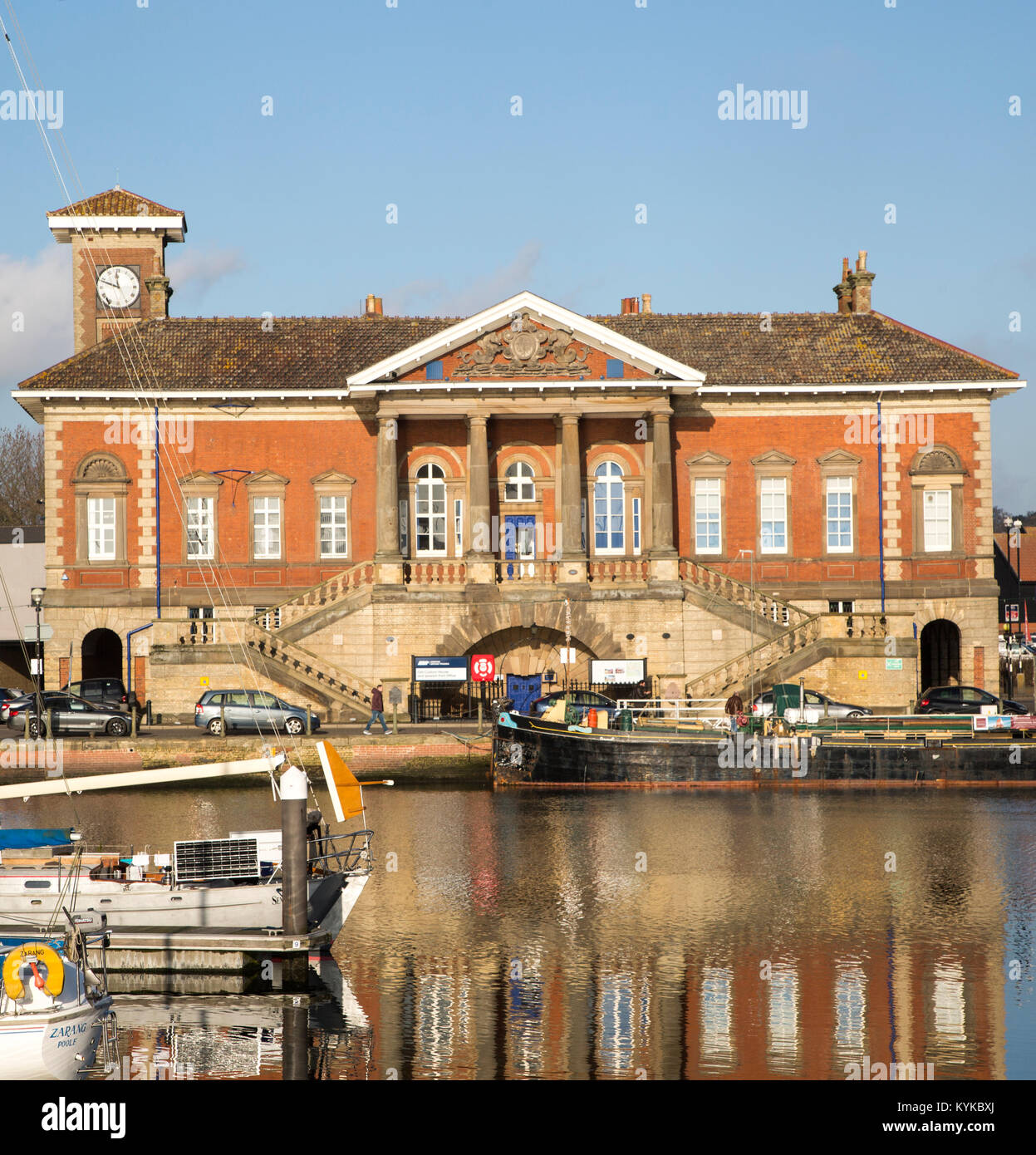 Historic Custom House building, Ipswich Wet Dock waterside