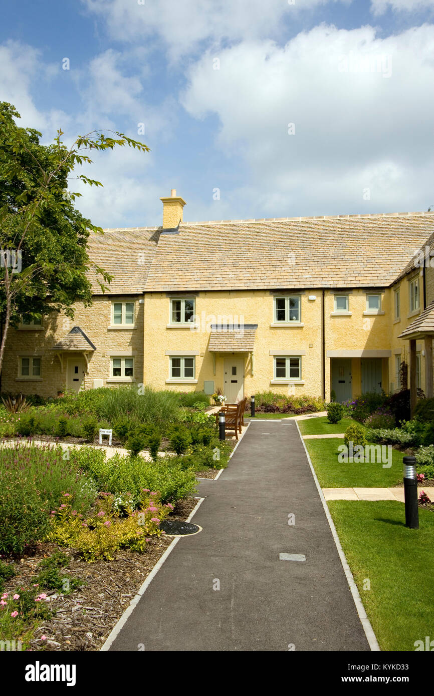 A new retirement housing development in Gloucestershire, UK Stock Photo
