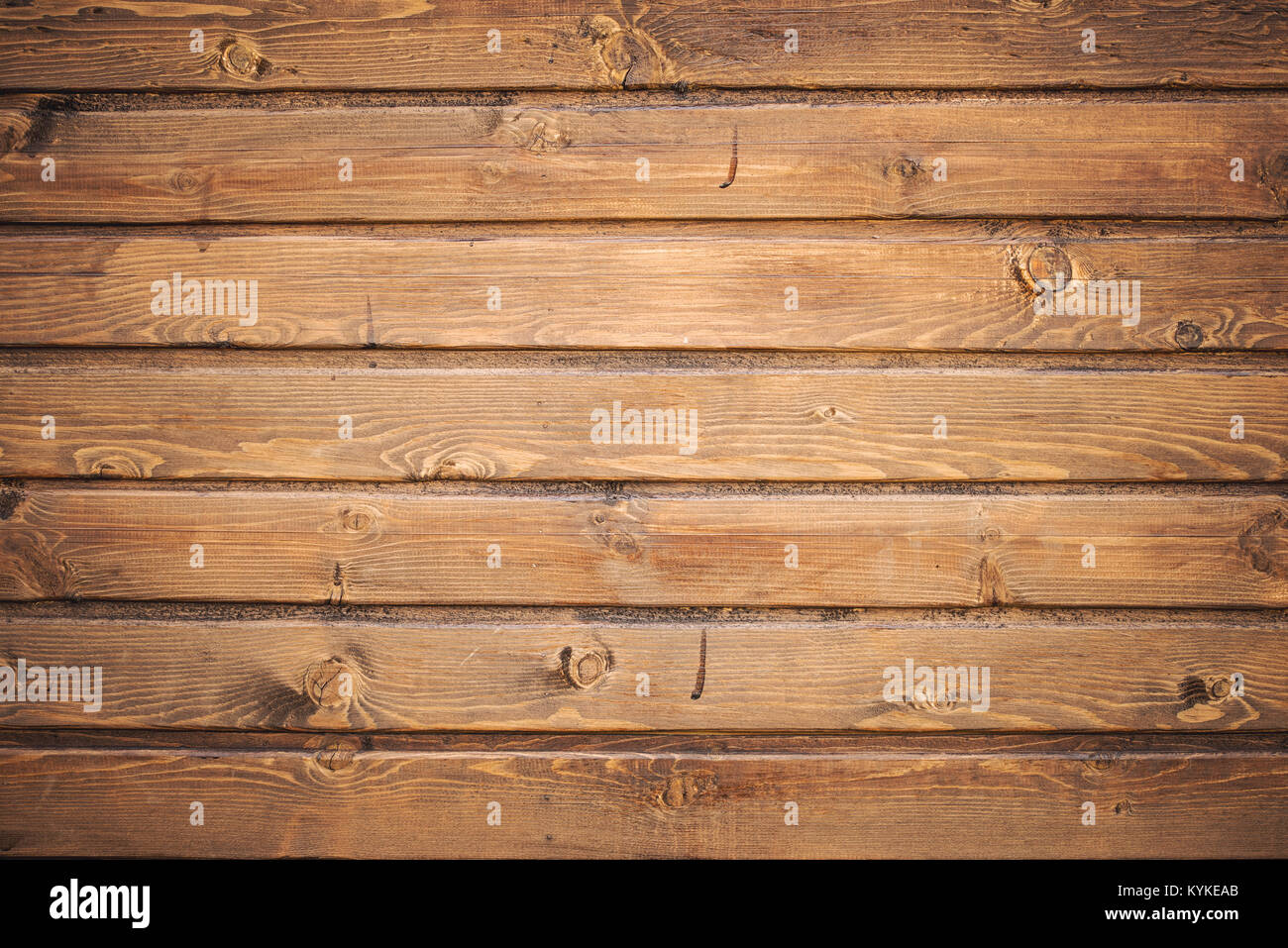 Big Brown wood plank wall texture background Stock Photo