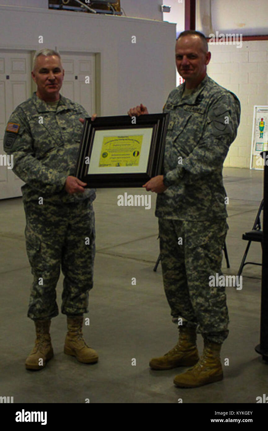 Brig. Gen. Stephen Hogan honors the 238th Regimental Training Institute