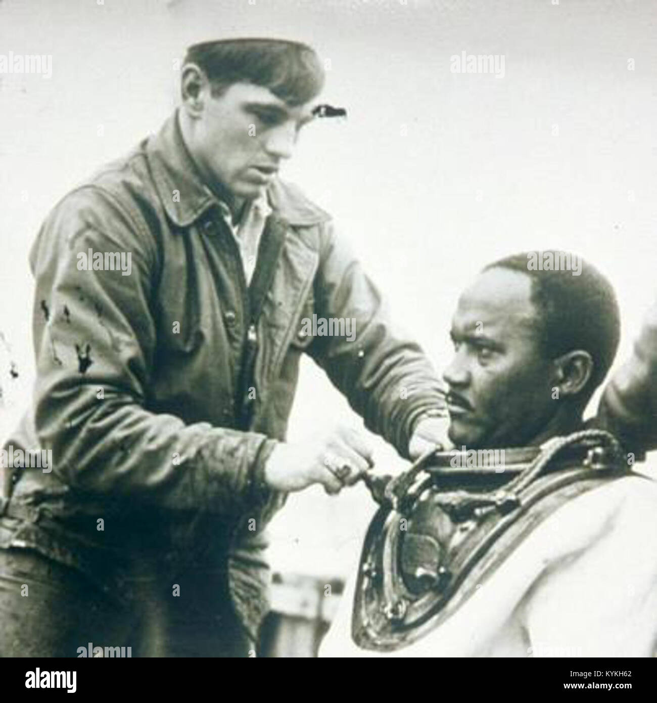 US military vintage black and white photograph Stock Photo - Alamy