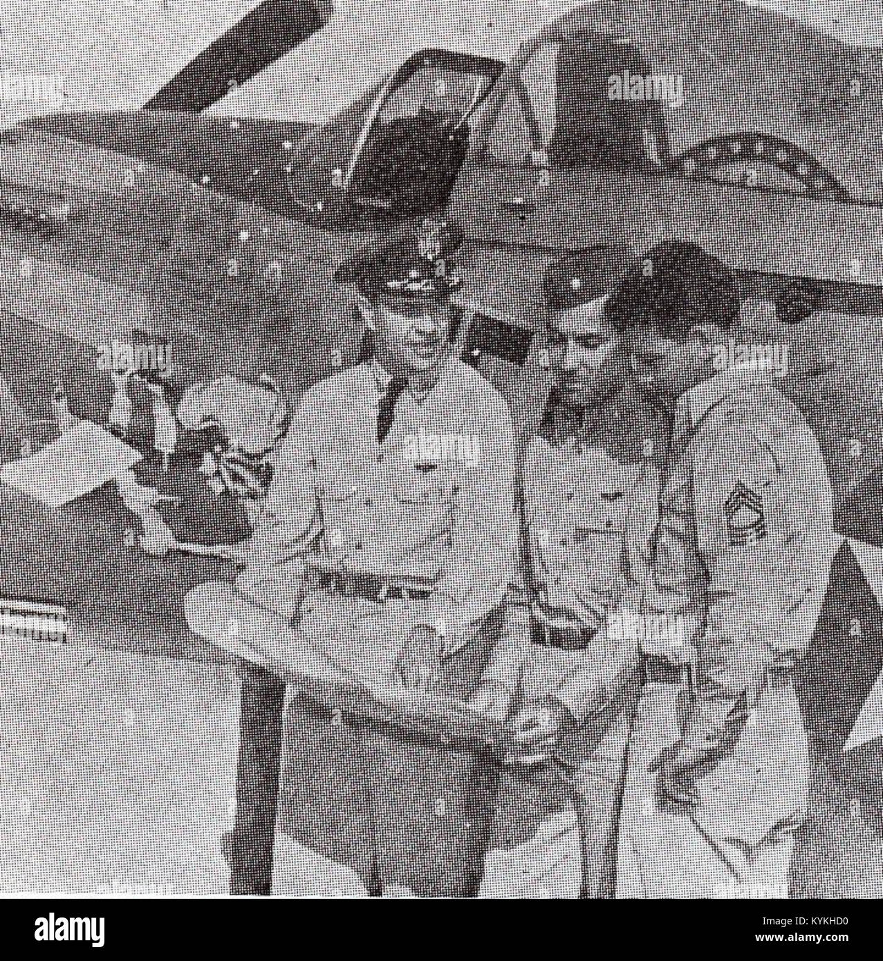 US military vintage black and white photograph Stock Photo - Alamy