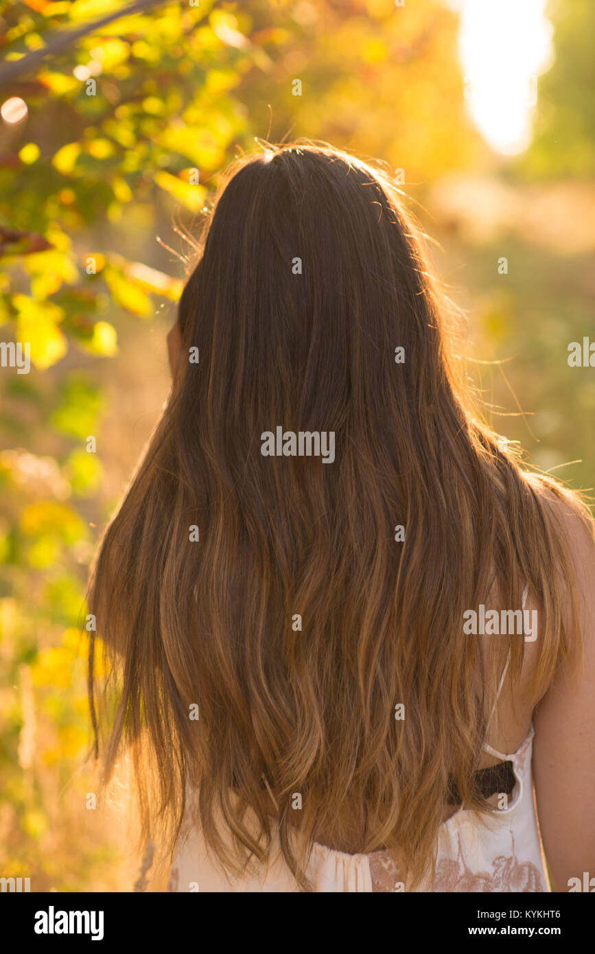 View of Hair Stock Photo