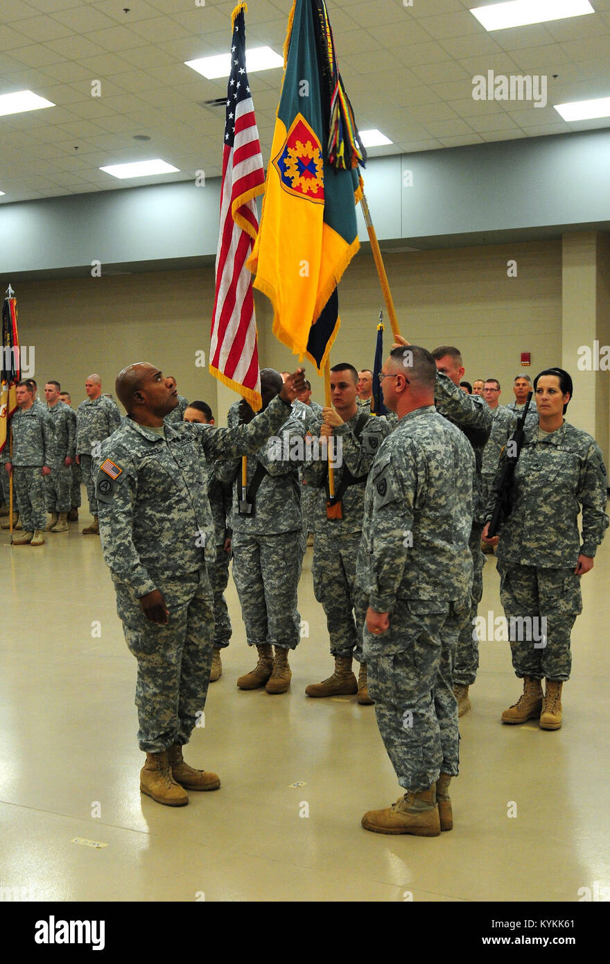 The 149th Maneuver Enhancement Brigade Conducted An Uncasing Ceremony 