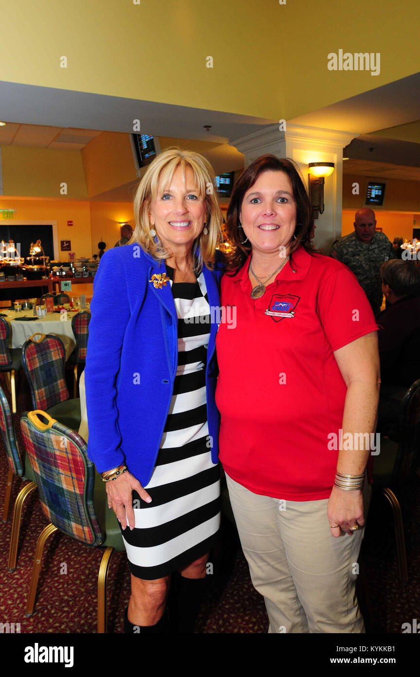 Dr. Jill Biden, wife of Vice President Joe Biden, visits with Kentucky