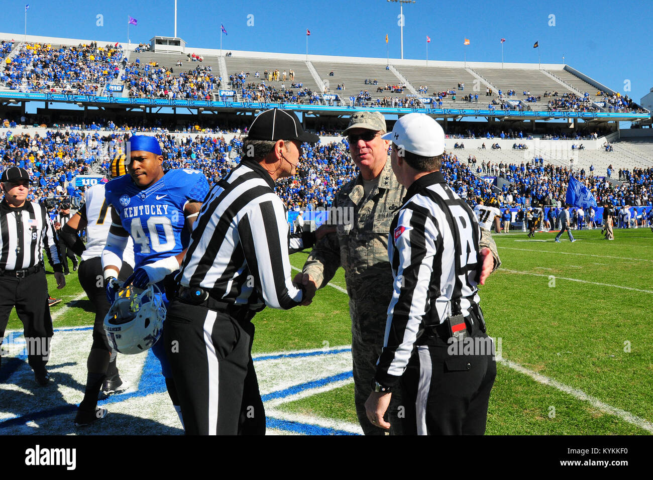 Kentucky's Adjutant General, Maj. Gen. Edward W. Tonini conducts the